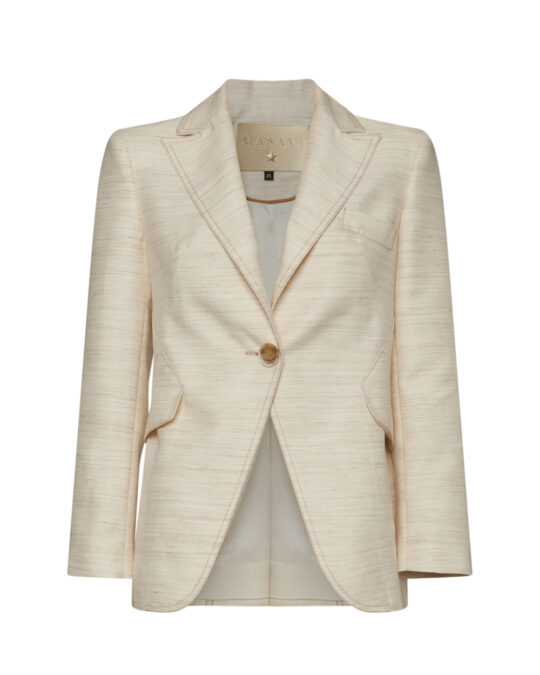 Blazer lino beige