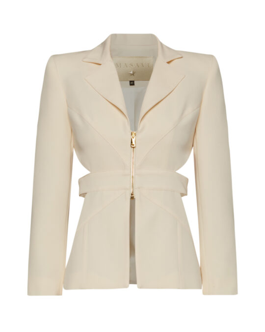 Blazer cut out trust beige