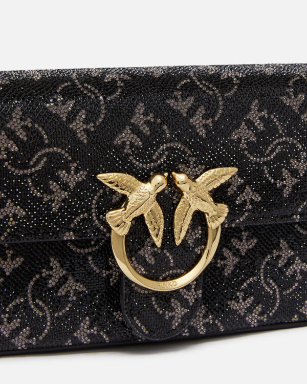Love Bag adornado con strass y bandolera extraíble - Imagen 3
