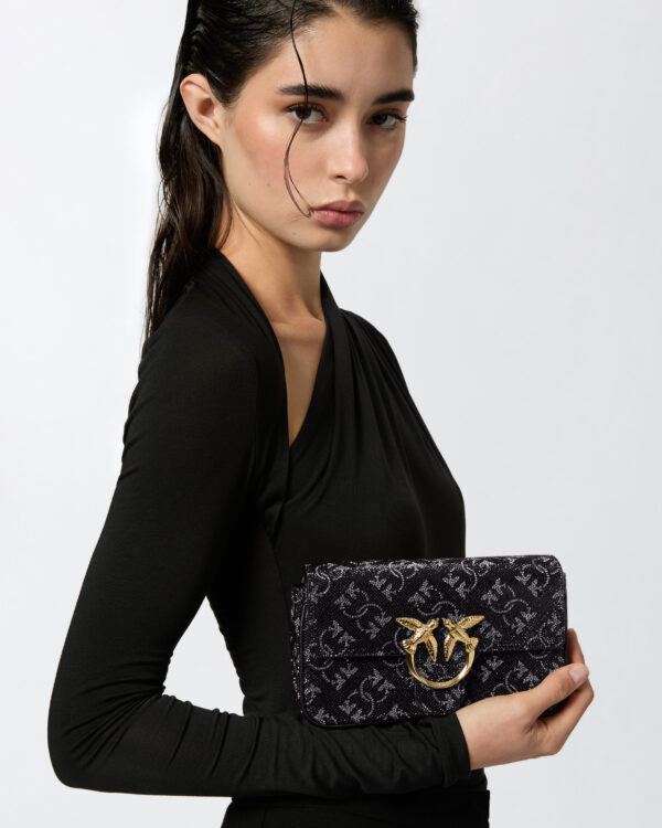 Love Bag adornado con strass y bandolera extraíble - Imagen 5