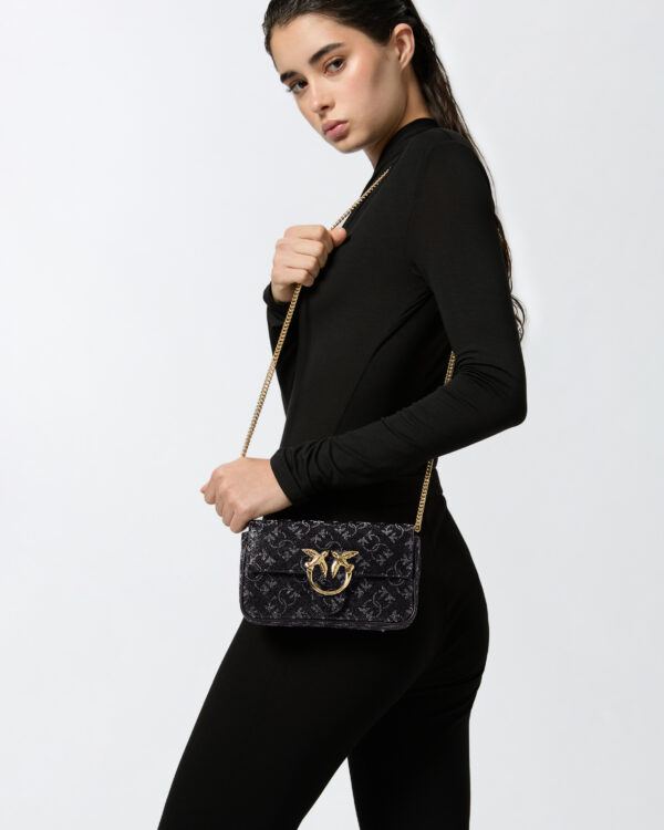 Love Bag adornado con strass y bandolera extraíble - Imagen 6