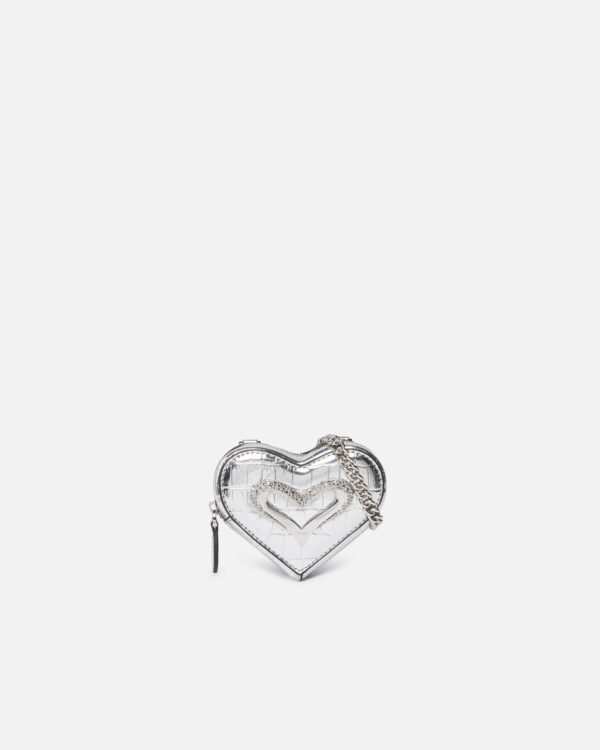 Accesorio monedero corazón en plata