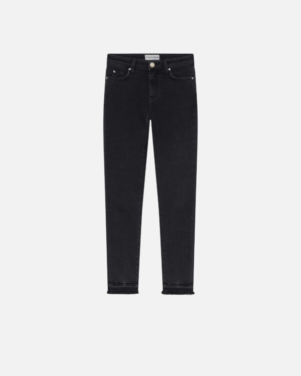 Vaqueros skinny ceñidos de denim negro