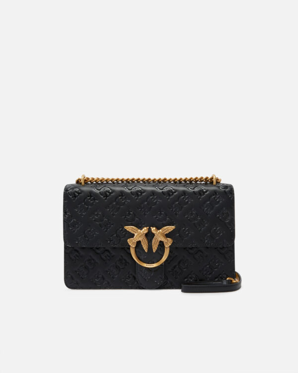 Bolso bandolera Love Bag de piel con logotipo