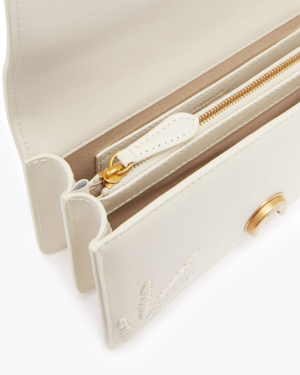 Bolso bandolera pequeño Mini Love Bag con bordado de rafia - Imagen 4