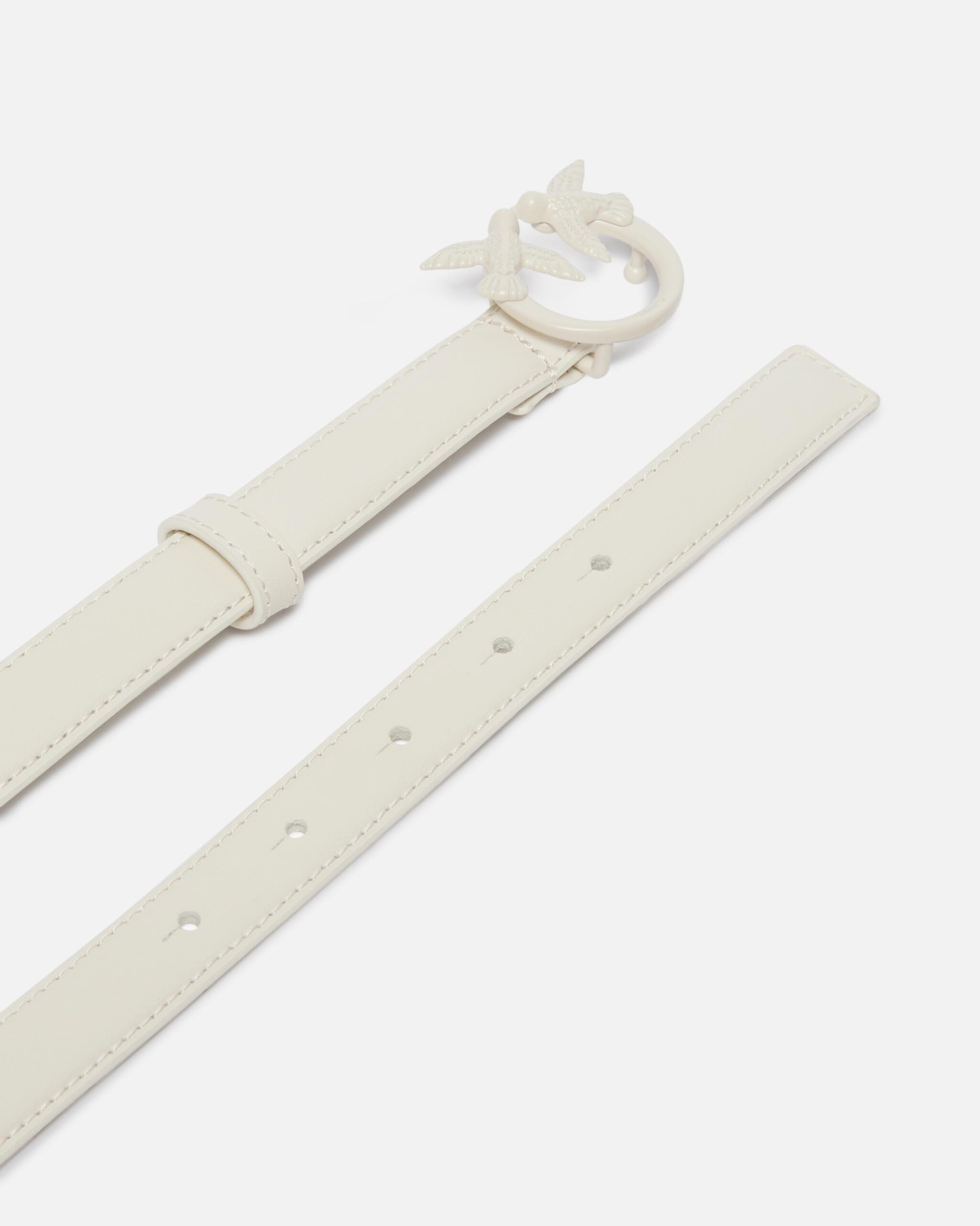 Cinturón fino Love Birds de piel color block 2cm - Imagen 3