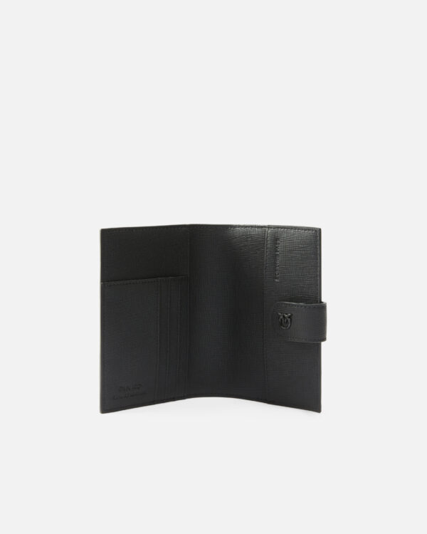 Funda para pasaporte de piel saffiano con logotipo de pajaritos - Imagen 3