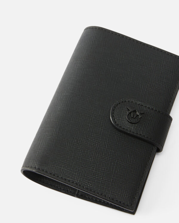 Funda para pasaporte de piel saffiano con logotipo de pajaritos - Imagen 4