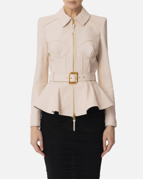 Chaqueta de piel de napa