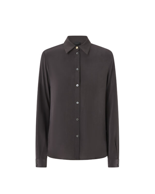 Camisa de seda lavada con arena