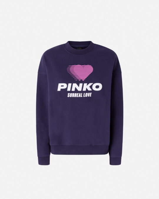 Sudadera con estampado de corazón y logotipo