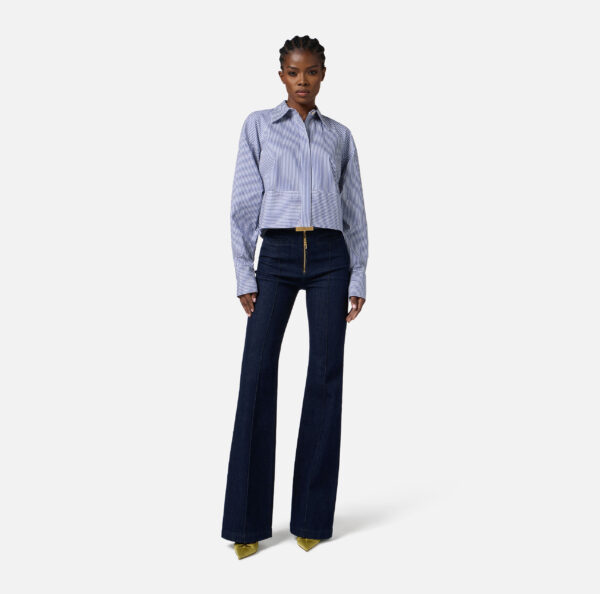 Pantalón denim con cremallera joya - Imagen 2