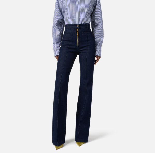 Pantalón denim con cremallera joya - Imagen 3