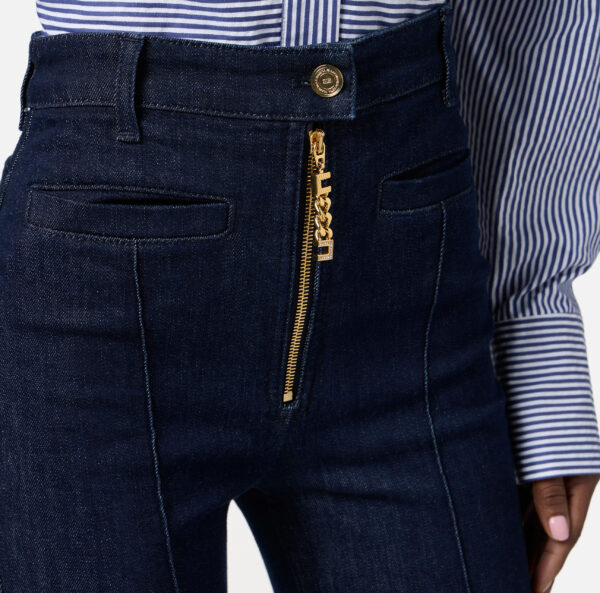 Pantalón denim con cremallera joya - Imagen 4