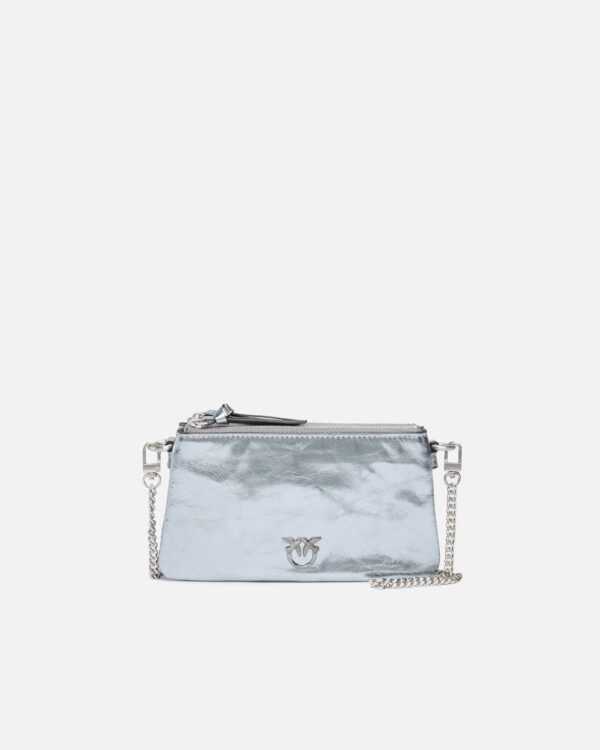 Mini Bolso Doble en piel laminada