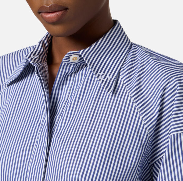 Camisa de popelina de rayas con logotipo - Imagen 4