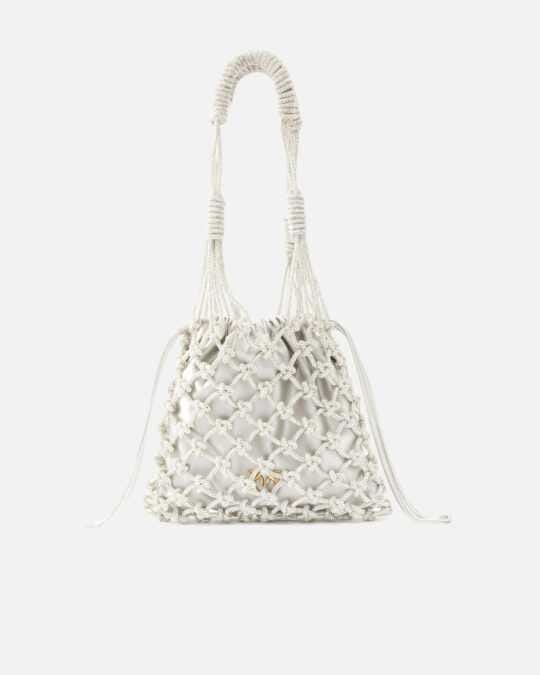 Bolso de hombro pequeño con micropedrería