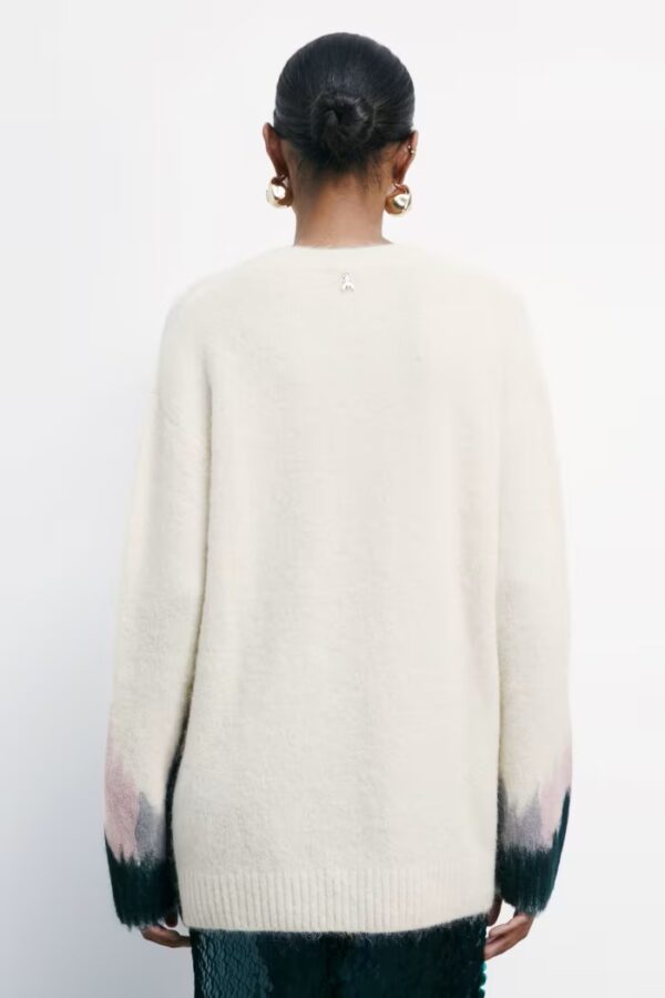 Suéter holgado oversize con estampado - Imagen 4
