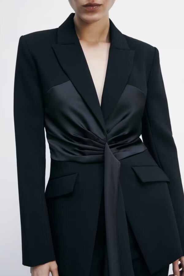 Blazer con drapeado - Imagen 4