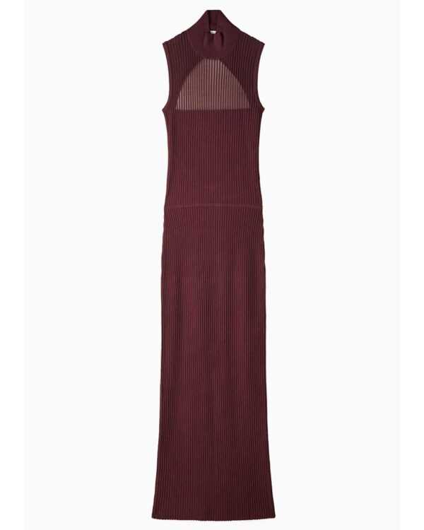 Vestido con transparencias