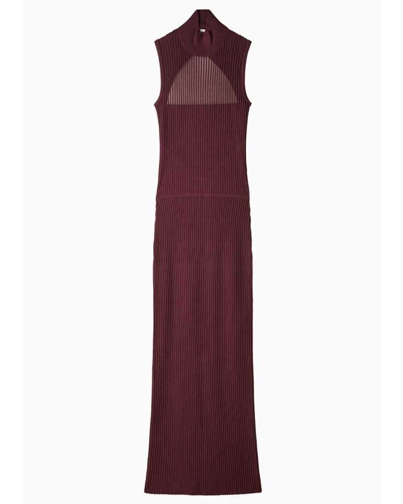 Vestido con transparencias