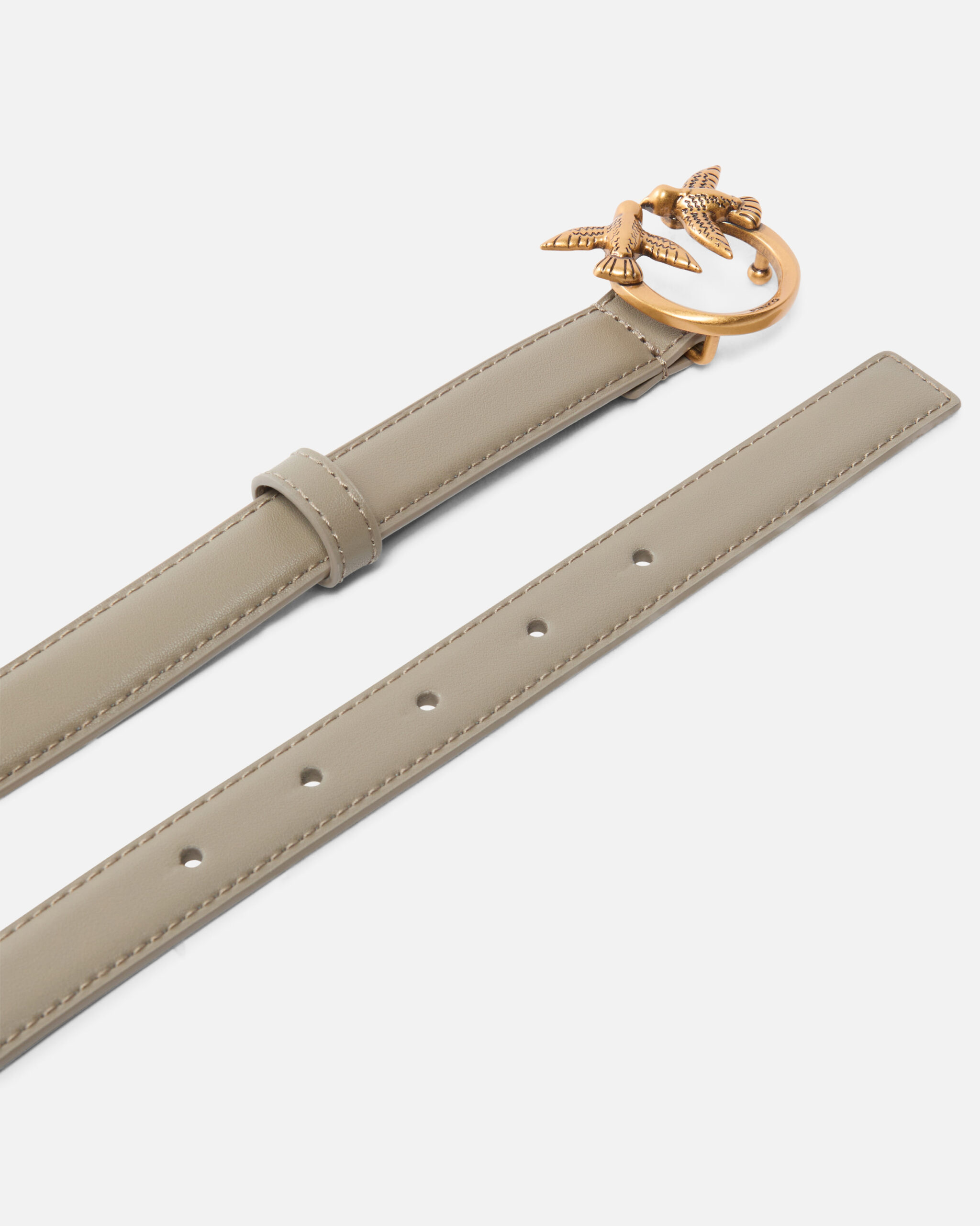 Cinturón fino Love Birds de piel 2cm - Imagen 3