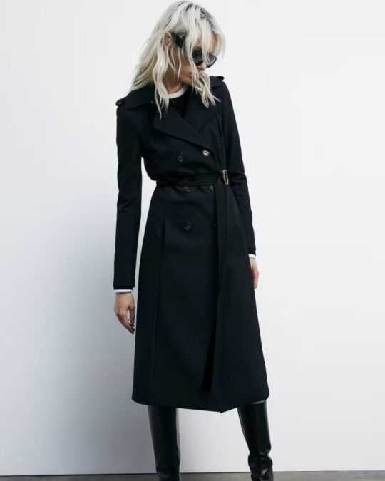 Gabardina con hebilla de nailon bielástico - Preventa