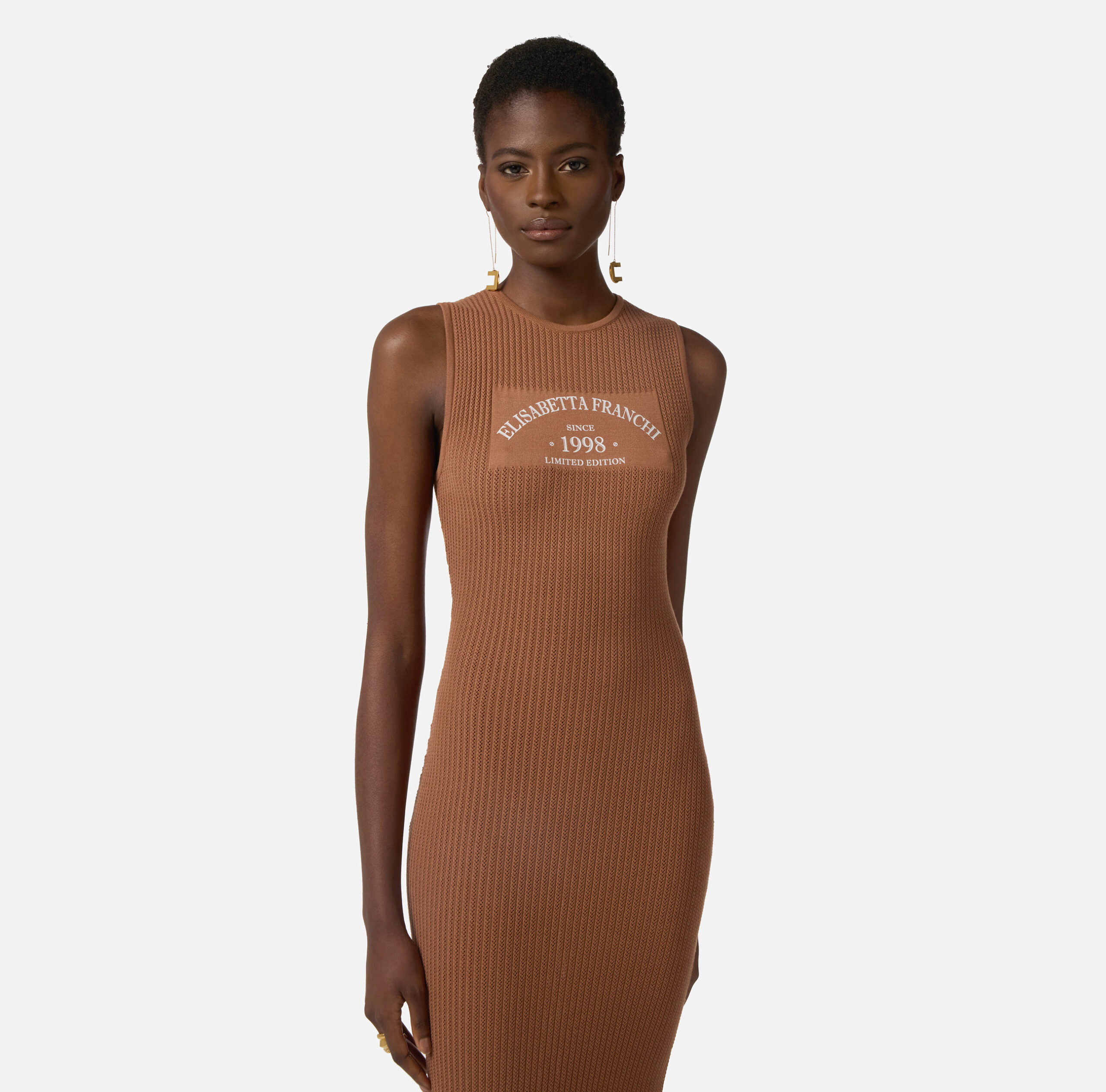 Vestido de punto con logotipo estampado - Imagen 3