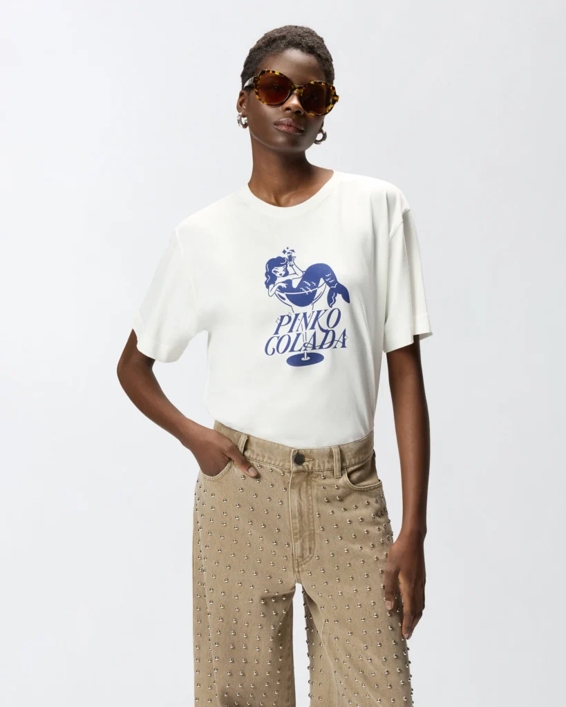 Camiseta con sirena Pinko Colada