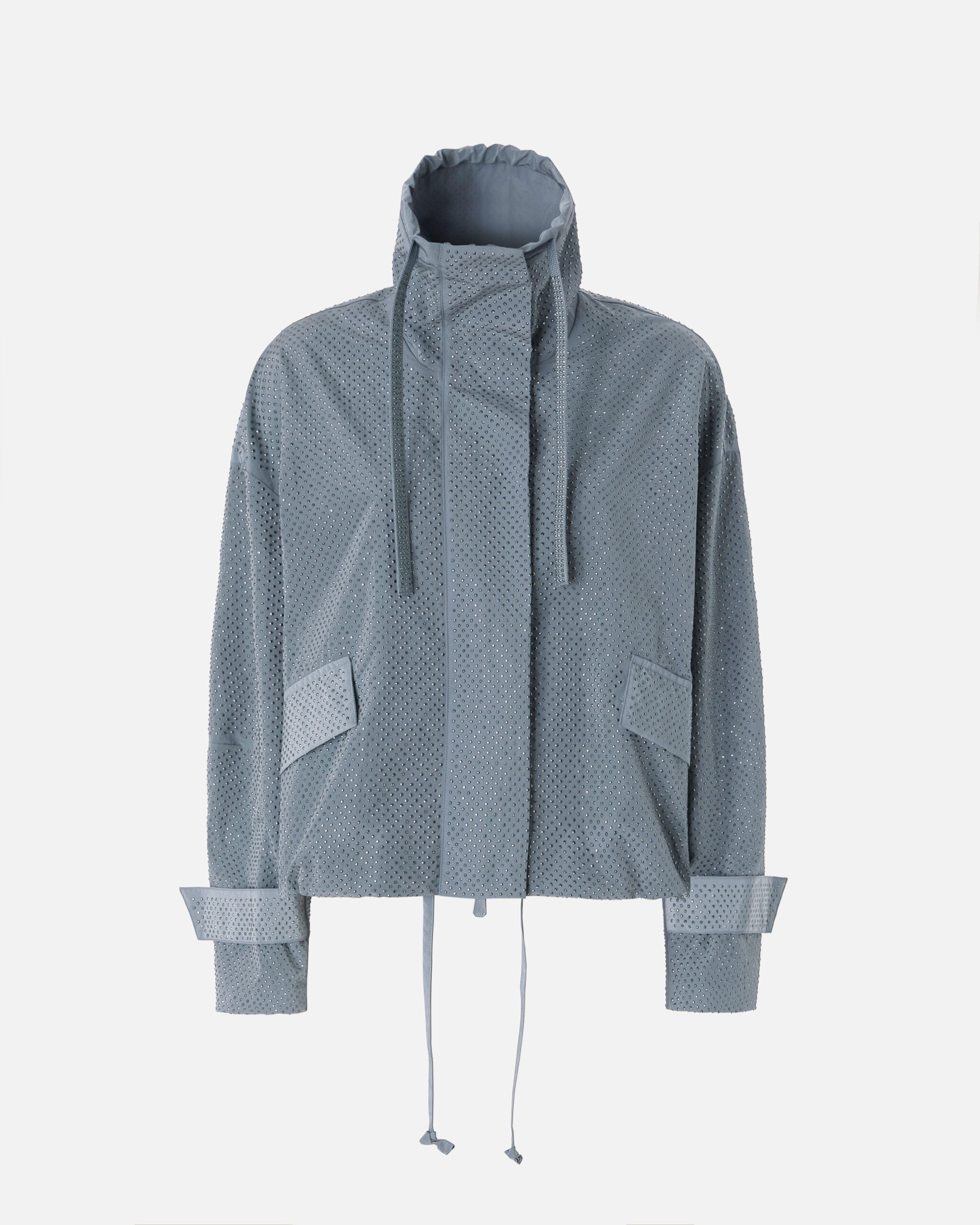 Chaqueta blusón con microtachuelas integrales - Preventa