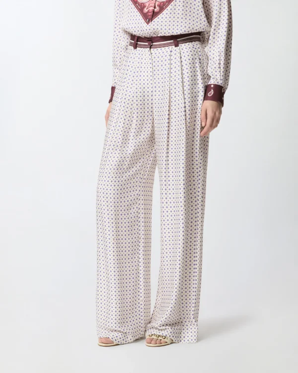 Pantalones con motivo de corbatería