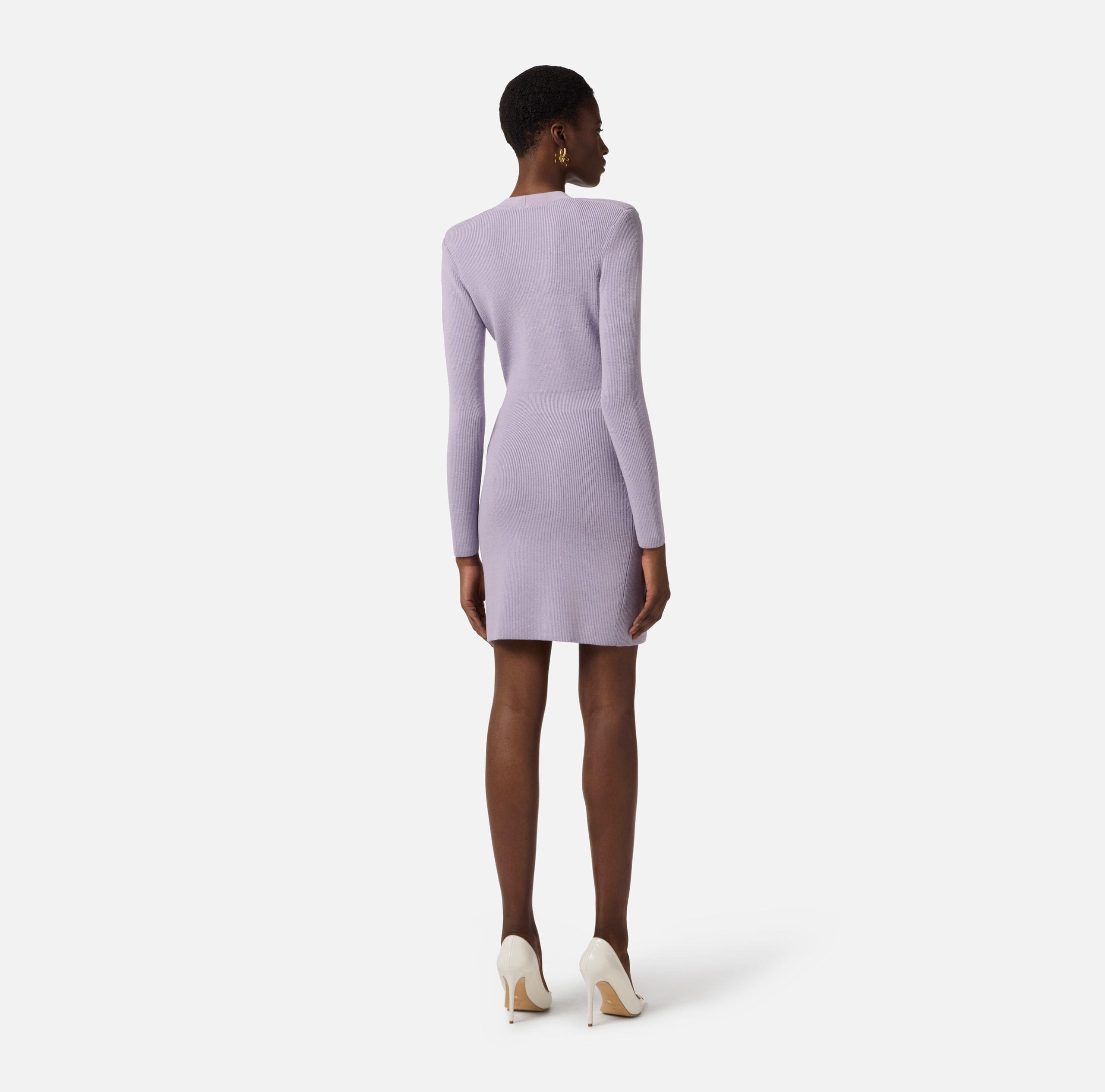Vestido de punto con botones joya de Elisabetta Franchi para CLNDSTNO 2