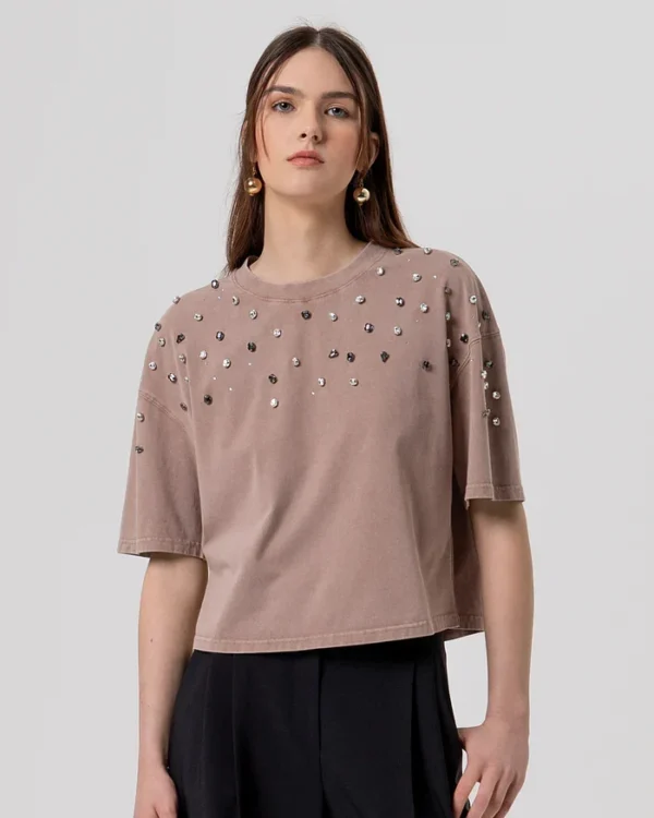 Camiseta overfit confeccionada en jersey de algodón