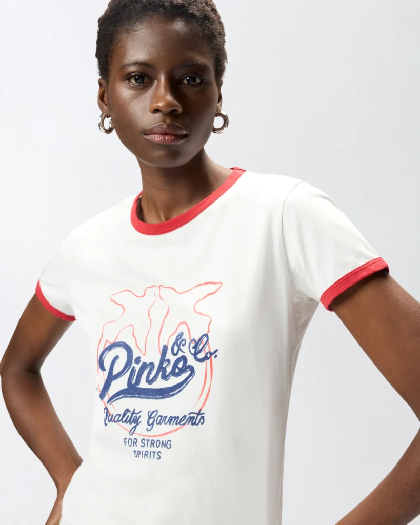 Camiseta con estampado del logotipo