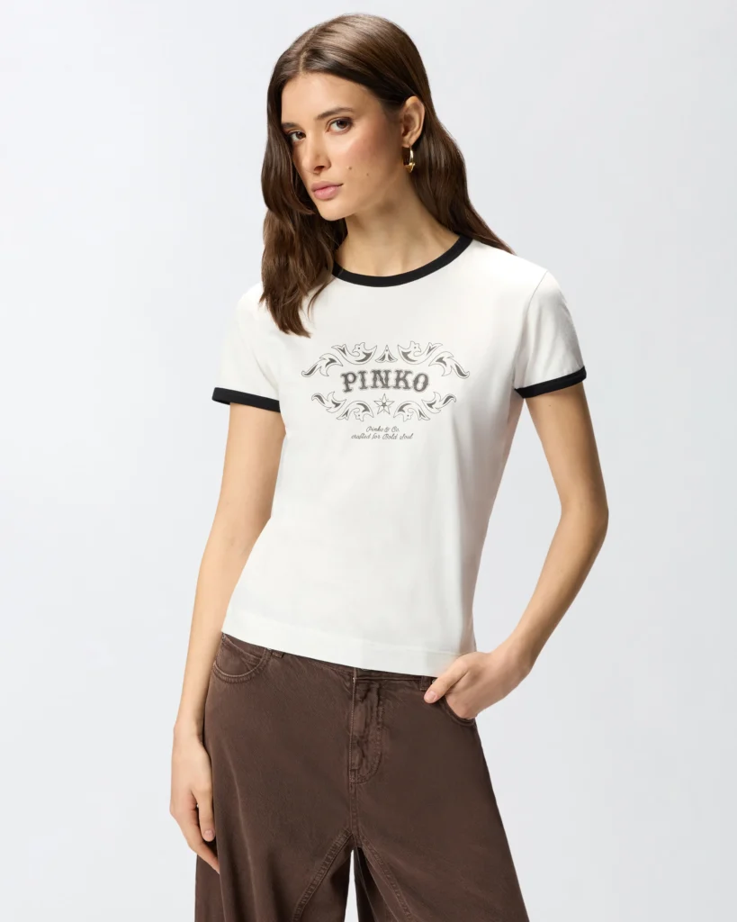 Camiseta con estampado del logotipo