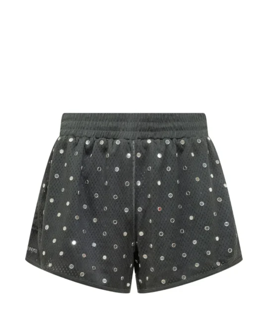 Pantalones cortos de malla con espejitos