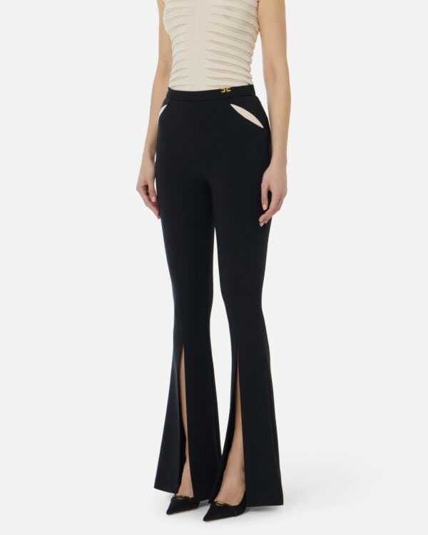 Pantalón de crepé ligero con cut-out y aberturas