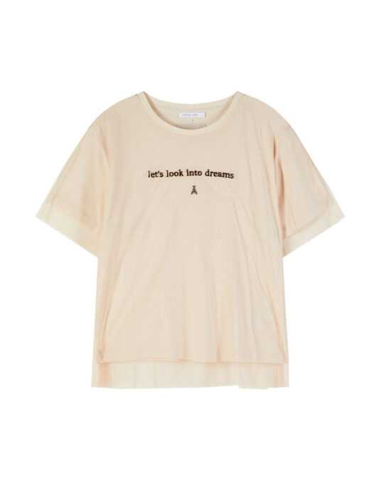 Camiseta de doble capa con mensaje - Preventa