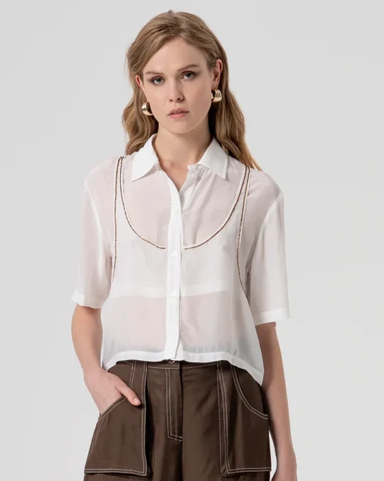 Camisa sin mangas corta