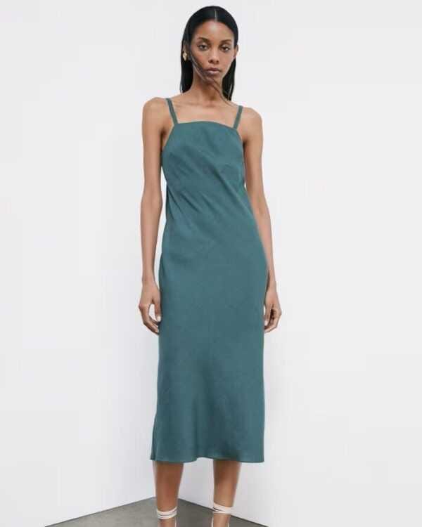 Vestido midi fluido