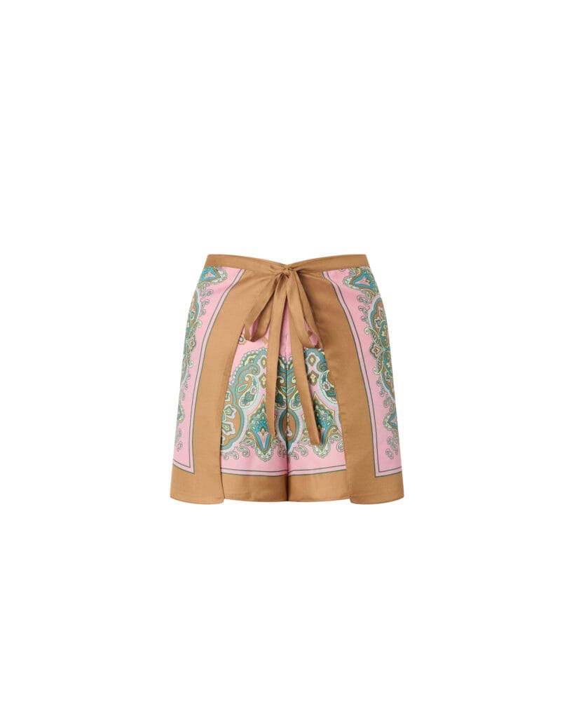 Shorts pareo con logotipo Love Birds