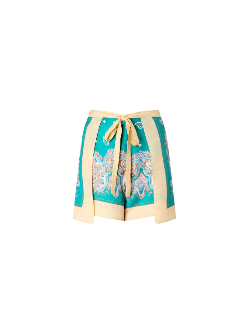 Shorts pareo con logotipo Love Birds