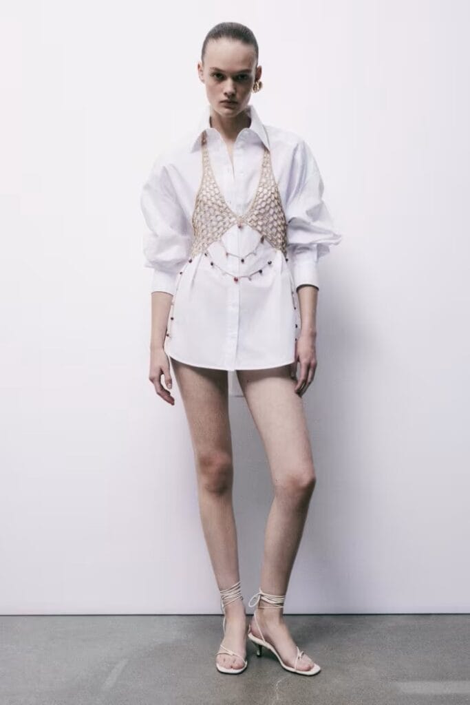 Top crochet de algodón