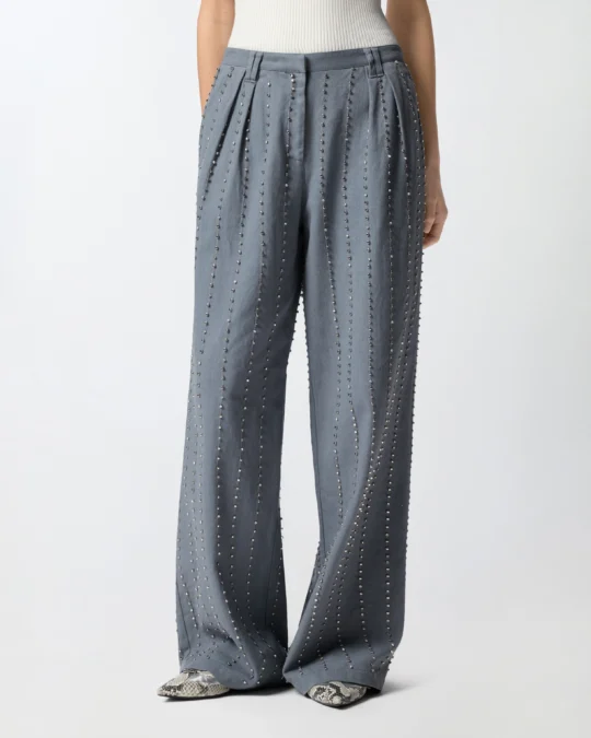 Pantalones con rayas joya