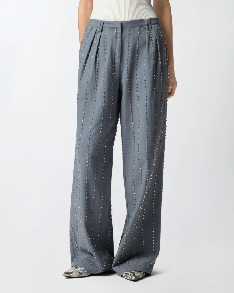 Pantalones con rayas joya