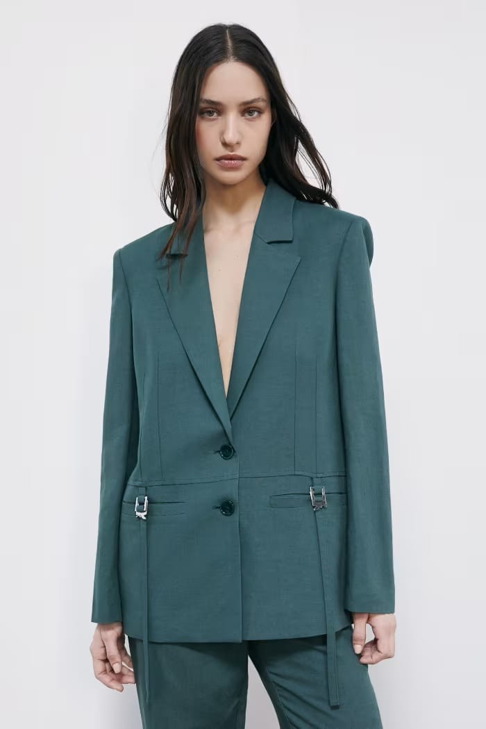 Blazer sastre verde Patrizia Pepe para CLNDSTNO 2