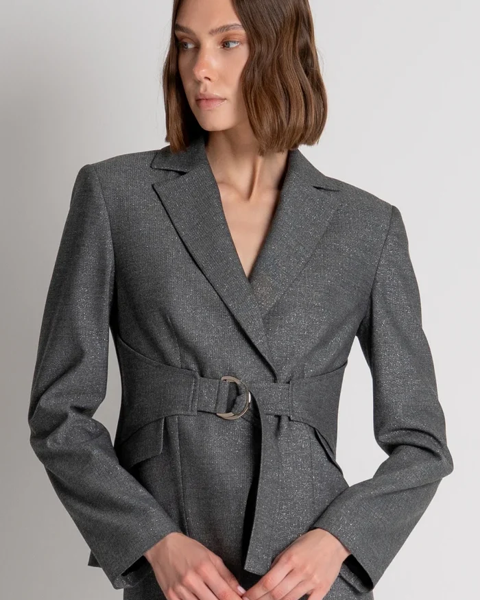 Chaqueta tipo blazer de corte regular y doble botonadura - Pronto