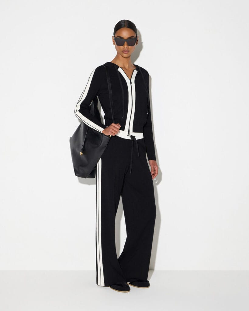 Pantalón de punto con logotipo de Elisabetta Franchi para CLNDSTNO