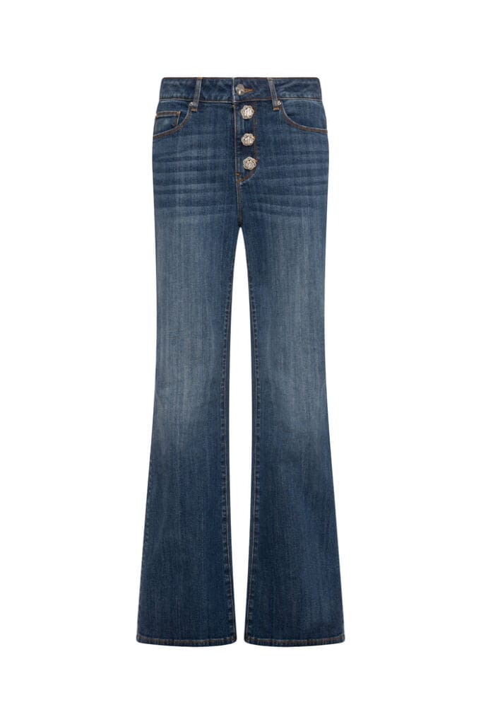 Pantalones vaqueros bootcut lavado medio Fracomina mujer para CLNDSTNO