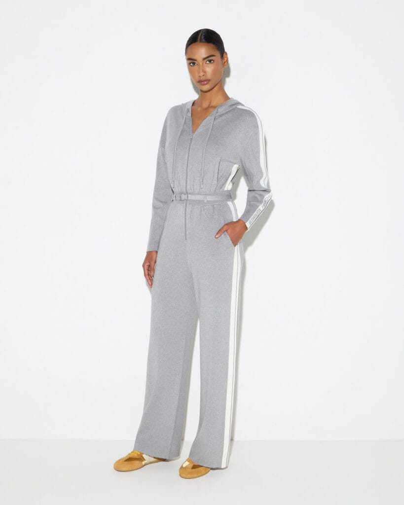 Mono de punto bicolor con logotipo de Elisabetta Franchi para CLNDSTNO